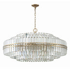Hayes 40.5'' Aged Brass Chandelier Gold 40.5"W x 21"H x 40.5"D