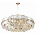 Hayes 40.5'' Aged Brass Chandelier Gold 40.5"W x 21"H x 40.5"D