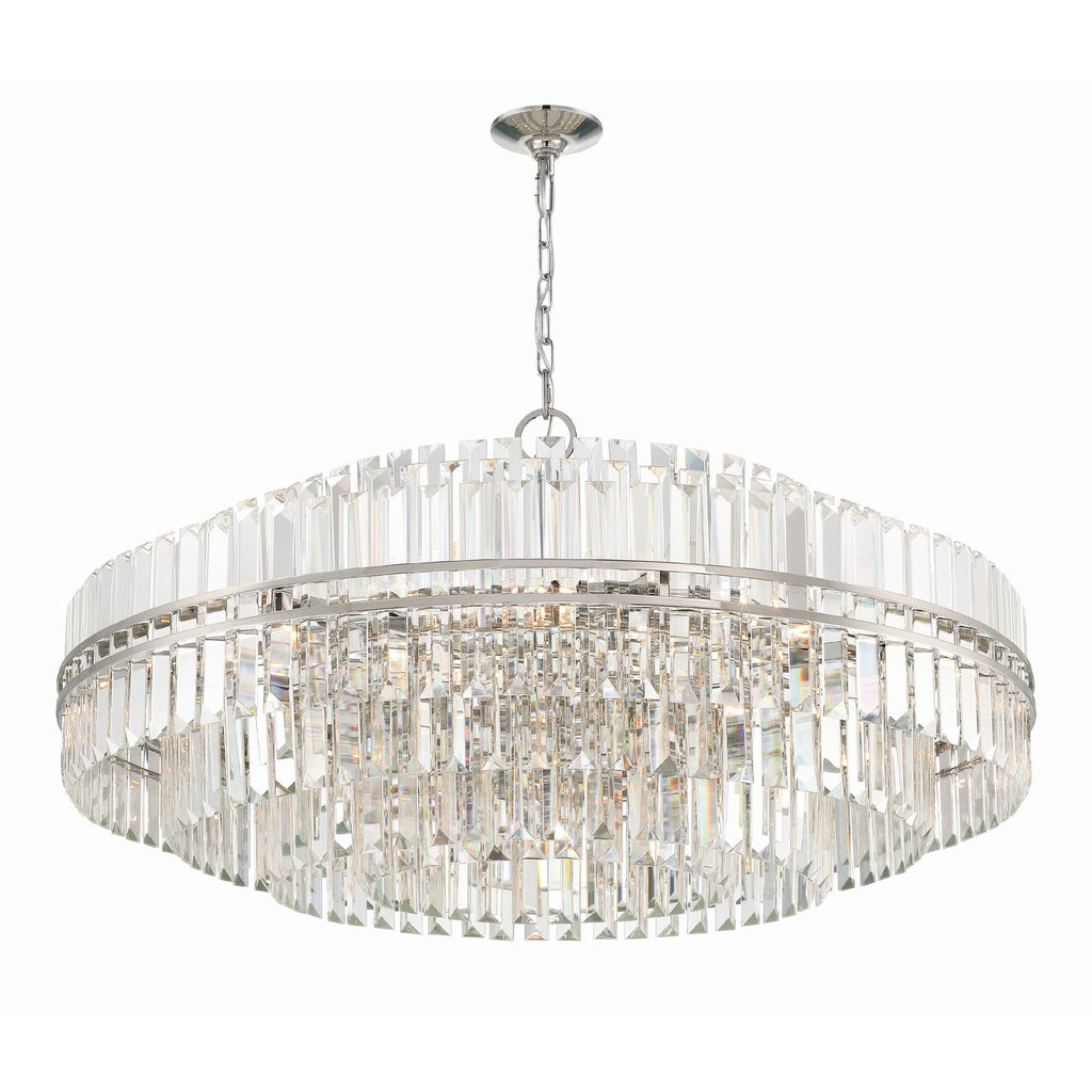 Hayes 40.5'' Polished Nickel Chandelier Silver 40.5"W x 21"H x 40.5"D