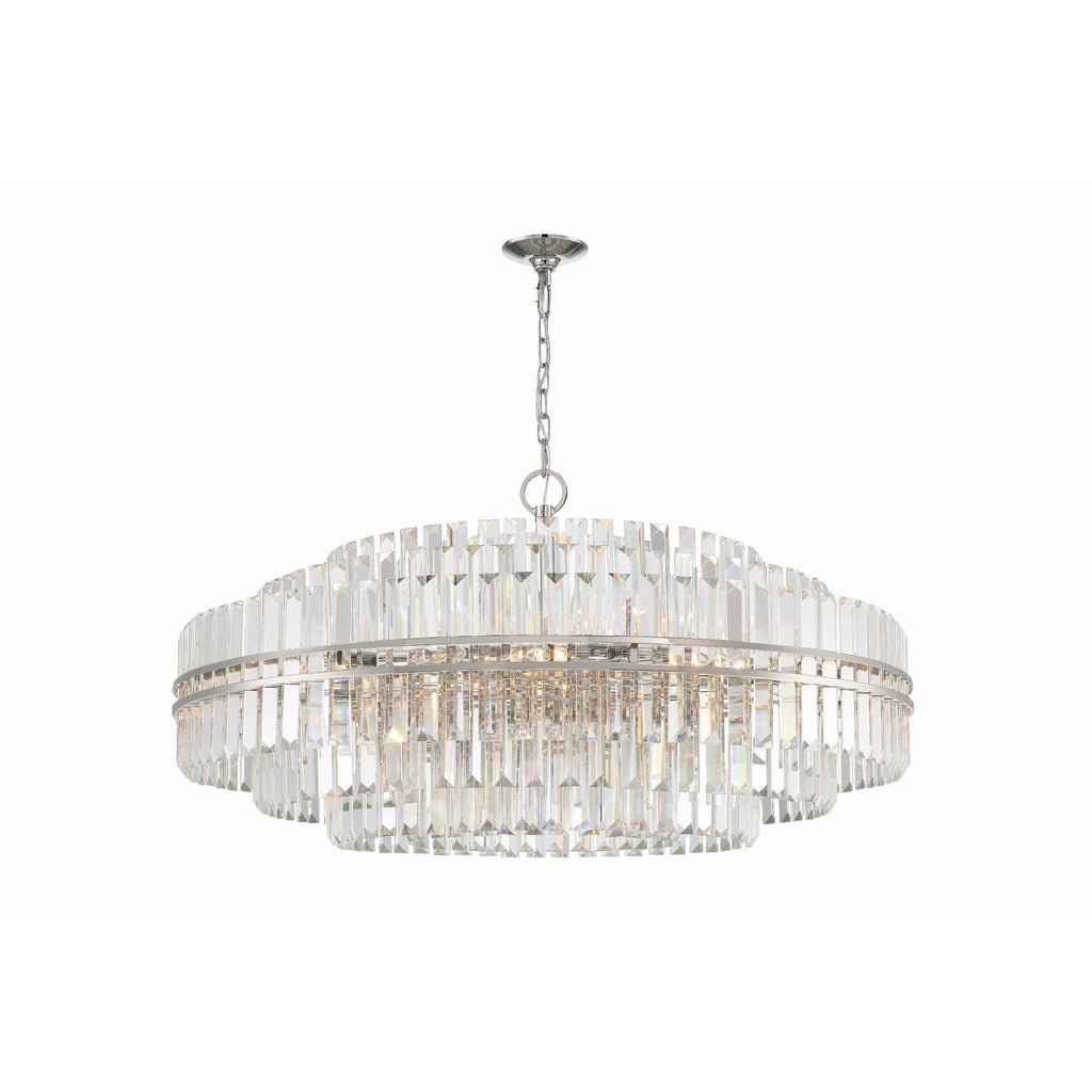 Hayes 40.5'' Polished Nickel Chandelier Silver 40.5"W x 21"H x 40.5"D