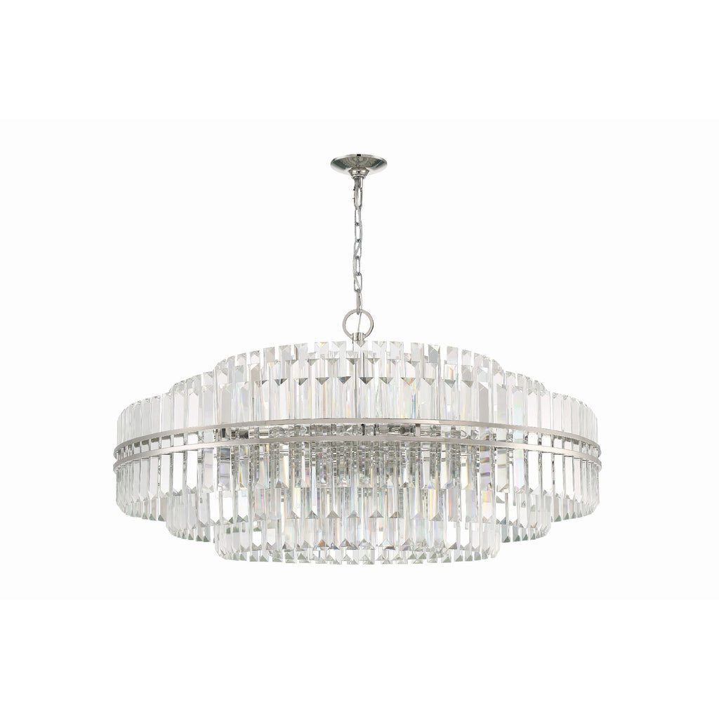 Hayes 40.5'' Polished Nickel Chandelier Silver 40.5"W x 21"H x 40.5"D