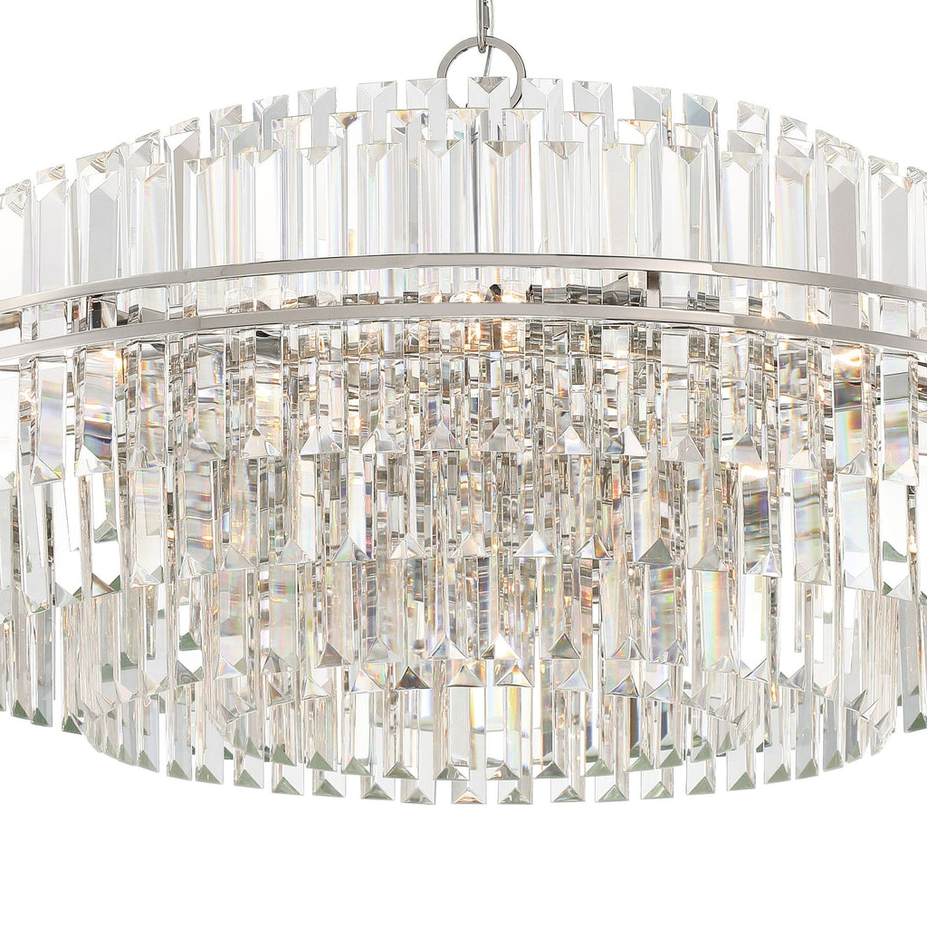 Hayes 40.5'' Polished Nickel Chandelier Silver 40.5"W x 21"H x 40.5"D
