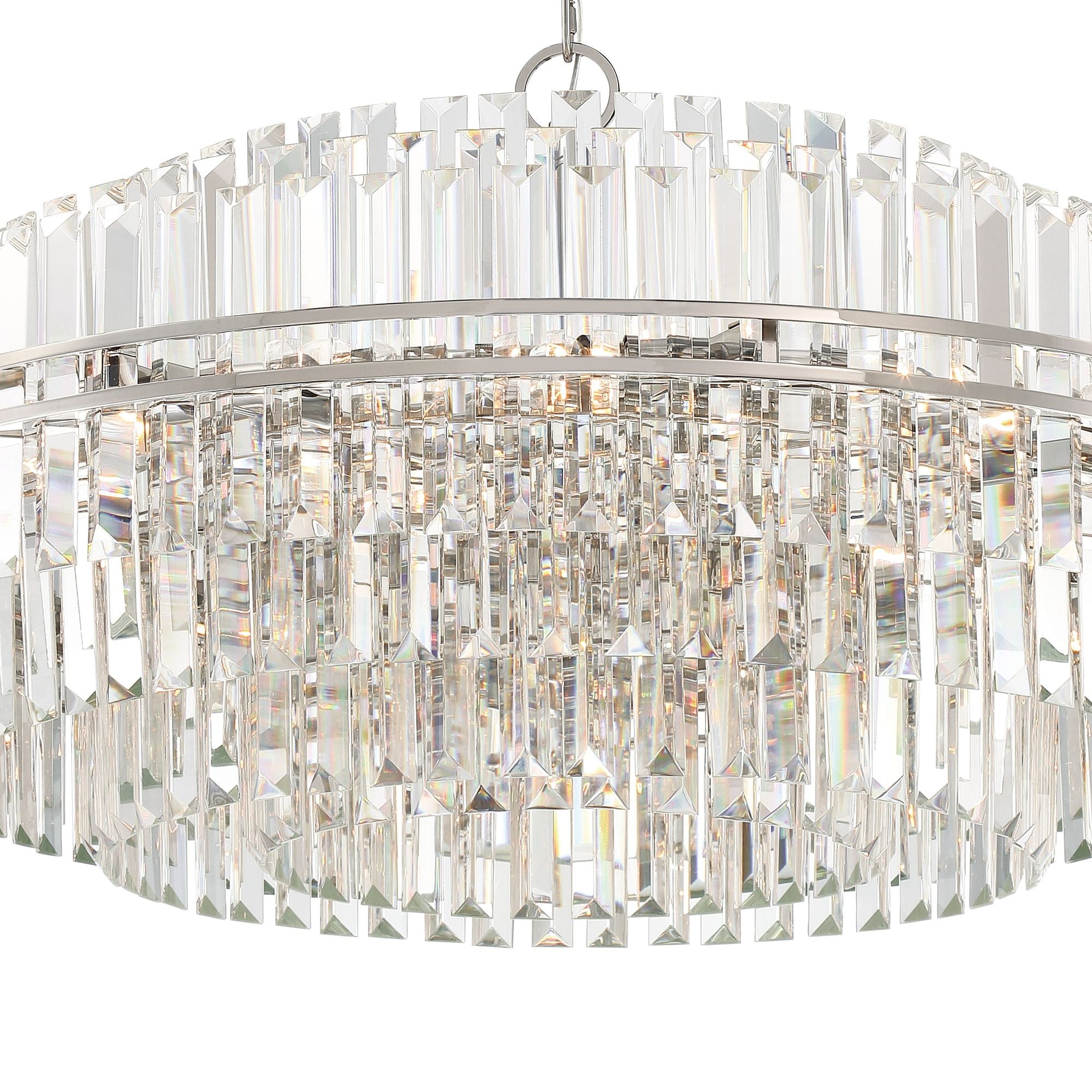Hayes 40.5'' Polished Nickel Chandelier Silver 40.5"W x 21"H x 40.5"D
