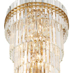 Hayes 24'' Aged Brass Chandelier Gold 24"W x 66"H x 24"D