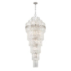 Hayes 24'' Polished Nickel Chandelier Silver 24"W x 66"H x 24"D