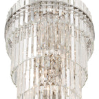 Hayes 24'' Polished Nickel Chandelier Silver 24"W x 66"H x 24"D