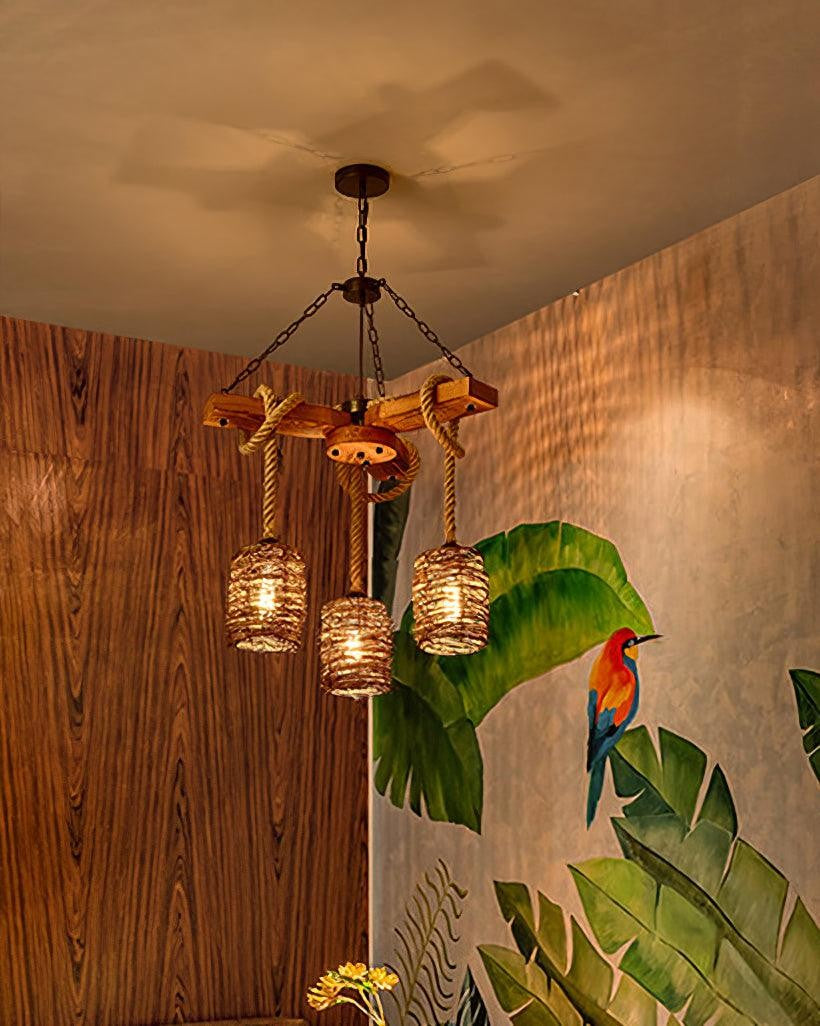 Hearthwood Rustic Farm Chandelier
