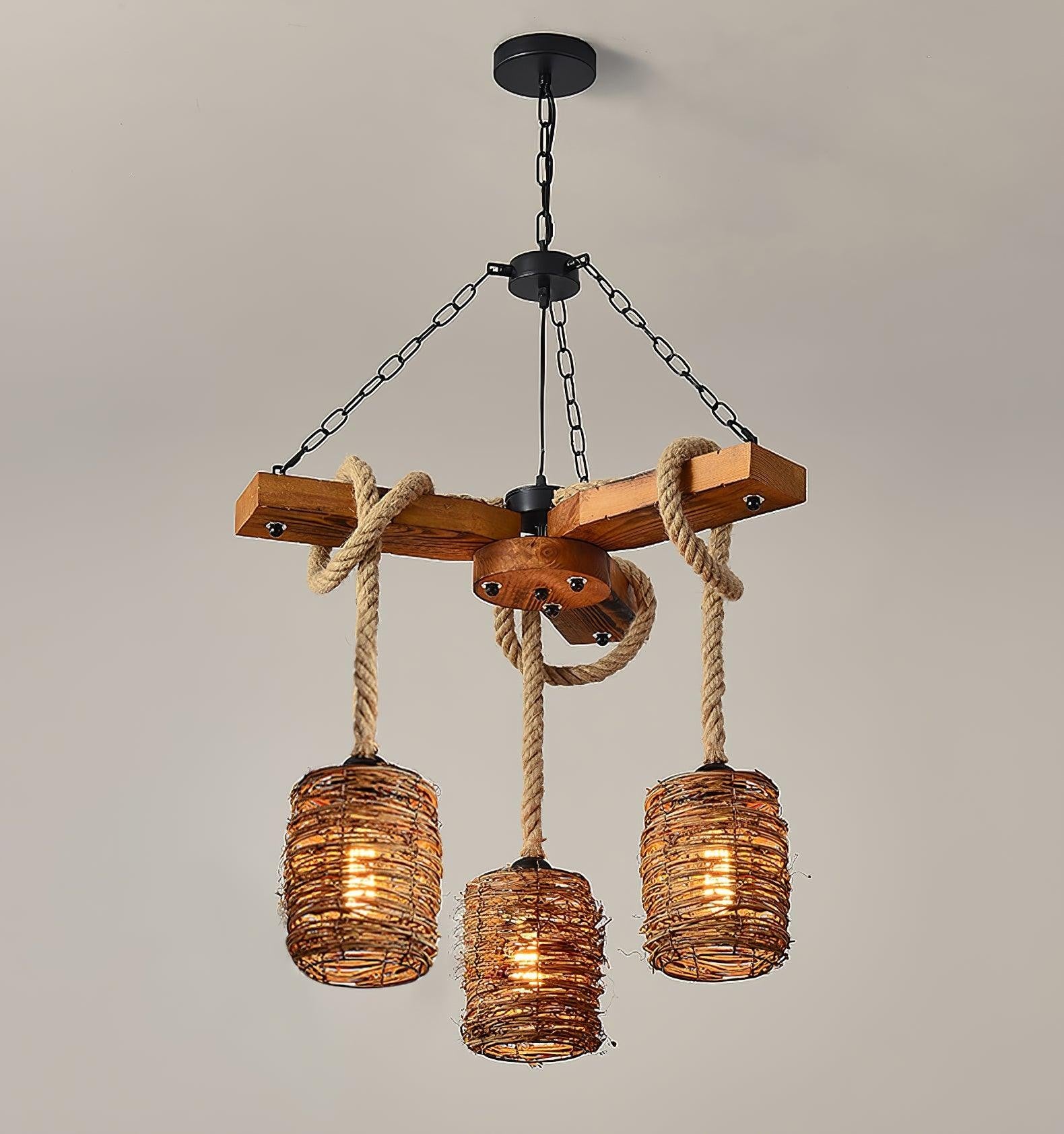 Hearthwood Rustic Farm Chandelier
