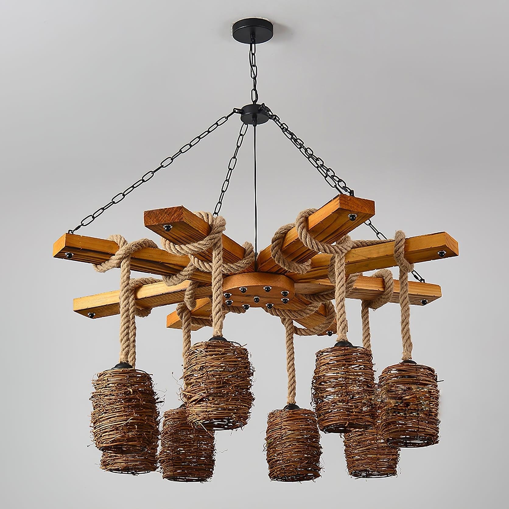 Hearthwood Rustic Farm Chandelier