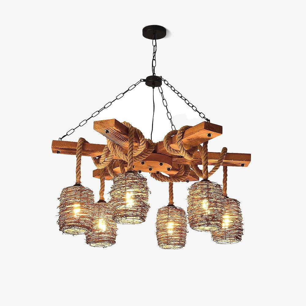 Hearthwood Rustic Farm Chandelier
