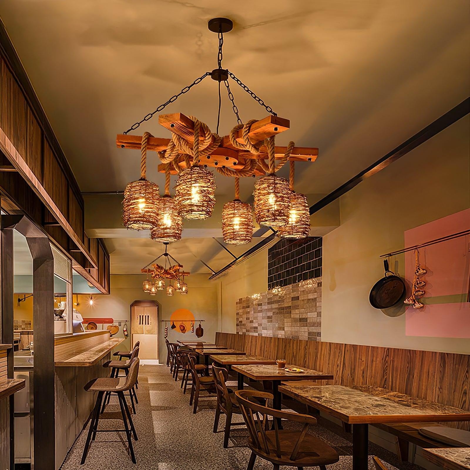Hearthwood Rustic Farm Chandelier