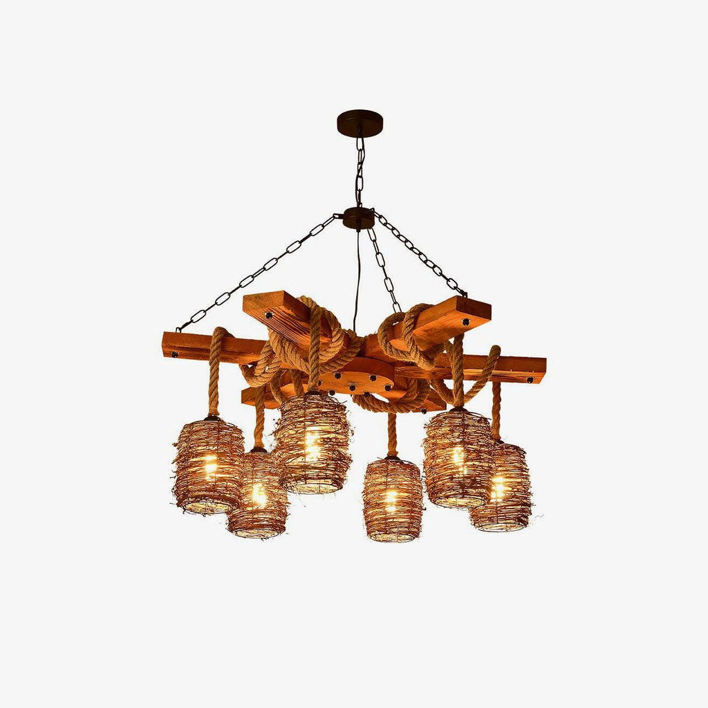 Hearthwood Rustic Farm Chandelier