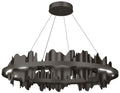 Hildene 38"W Oil Rubbed Bronze Accented Circular Smoke Standard LED Pe