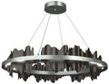 Hildene 38"W Oil Rubbed Bronze Accented Circular  Standard LED Pendant