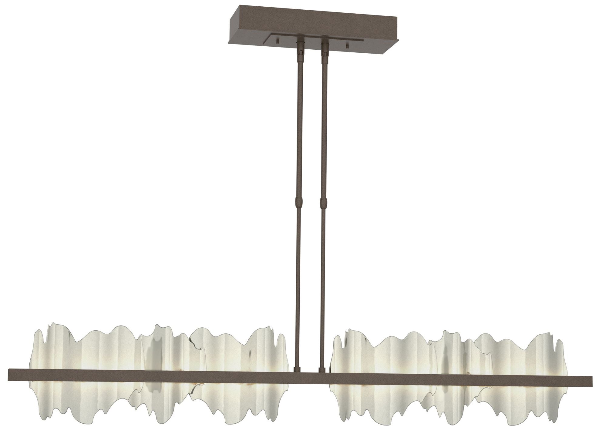 Hildene 51.9" Bronze & Sterling Short LED Pendant