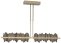 Hildene 51.9" Soft Gold & Dark Smoke Long LED Pendant