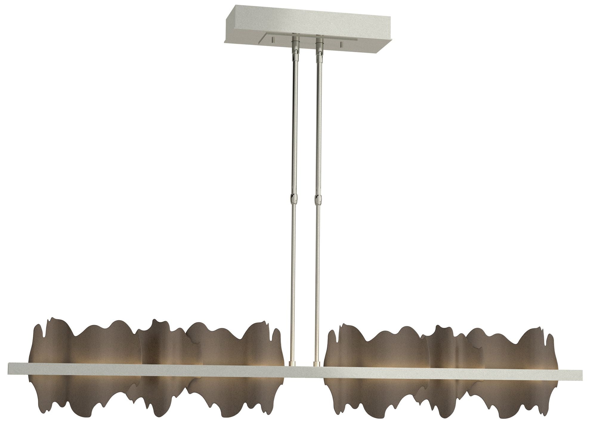 Hildene 51.9" Sterling & Bronze Long LED Pendant