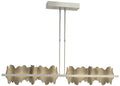 Hildene 51.9" Sterling & Soft Gold Long LED Pendant