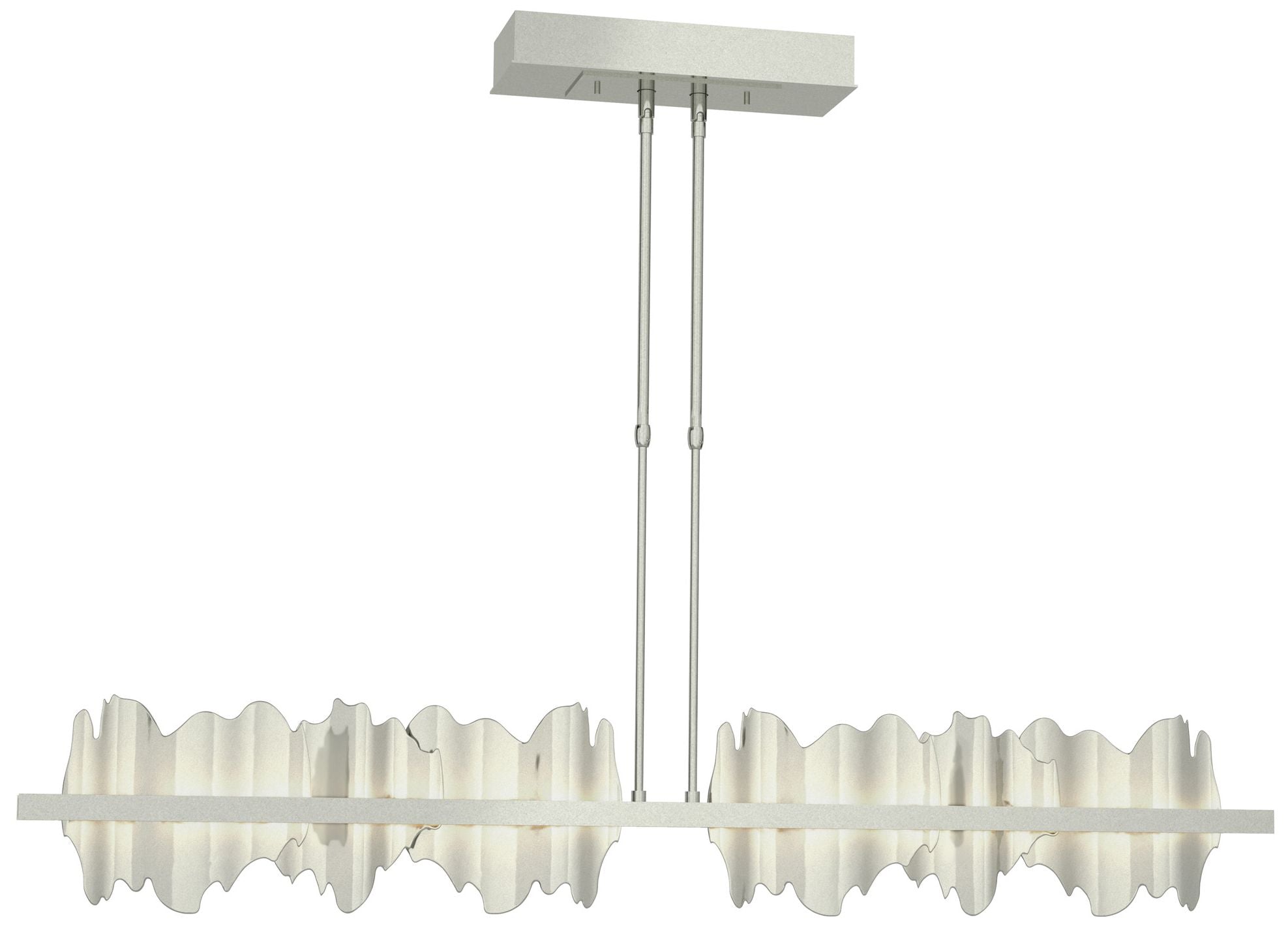 Hildene 51.9" Sterling & Sterling Short LED Pendant