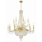 Haywood 40'' Aged Brass Chandelier Gold 40"W x 46"H x 40"D