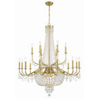 Haywood 40'' Aged Brass Chandelier Gold 40"W x 46"H x 40"D