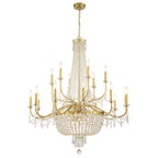Haywood 40'' Aged Brass Chandelier Gold 40"W x 46"H x 40"D