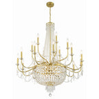 Haywood 40'' Aged Brass Chandelier Gold 40"W x 46"H x 40"D