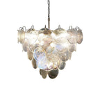 Iridesca Murano Glass Disc Chandelier