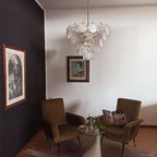 Iridesca Murano Glass Disc Chandelier