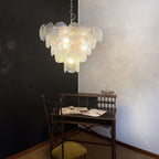 Iridesca Murano Glass Disc Chandelier