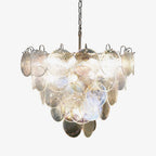 Iridesca Murano Glass Disc Chandelier