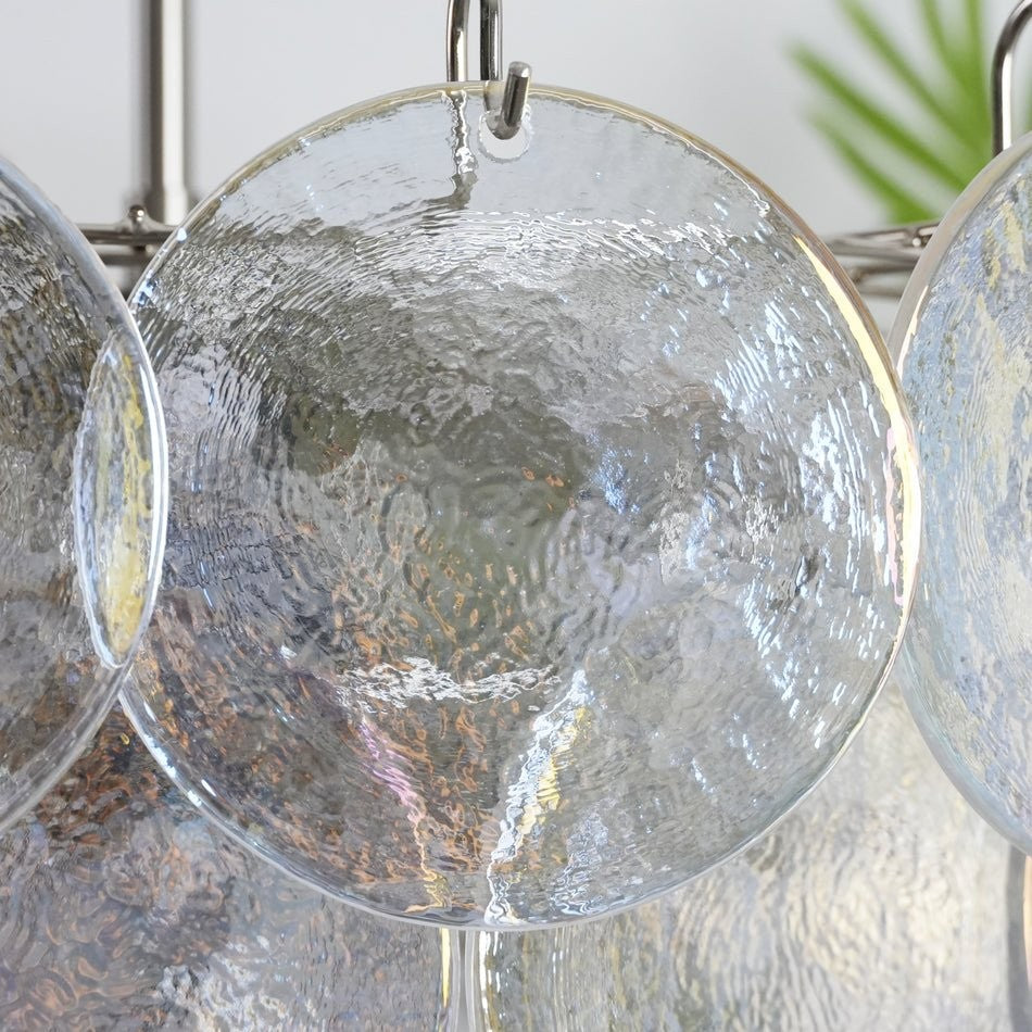 Iridesca Murano Glass Disc Chandelier