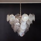 Iridesca Murano Glass Disc Chandelier