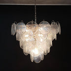 Iridesca Murano Glass Disc Chandelier