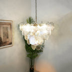 Iridesca Murano Glass Disc Chandelier