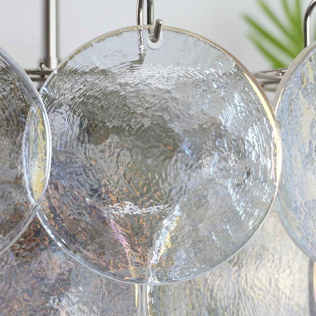 Iridesca Murano Glass Disc Chandelier