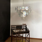 Iridesca Murano Glass Disc Chandelier