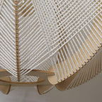 Java Wood & Rope Pendant Light