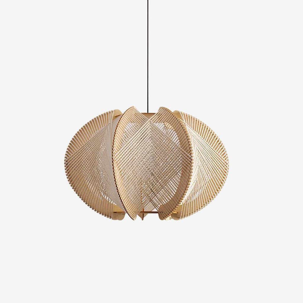 Java Wood & Rope Pendant Light