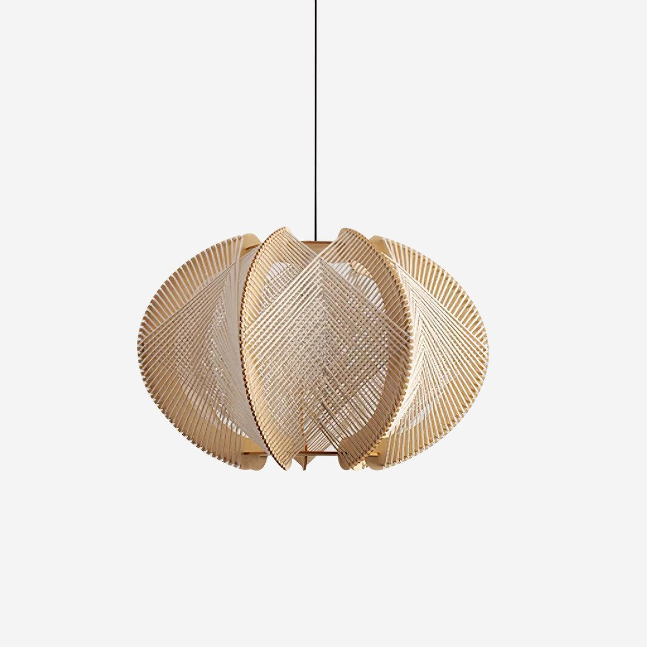 Java Wood & Rope Pendant Light