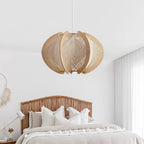 Java Wood & Rope Pendant Light