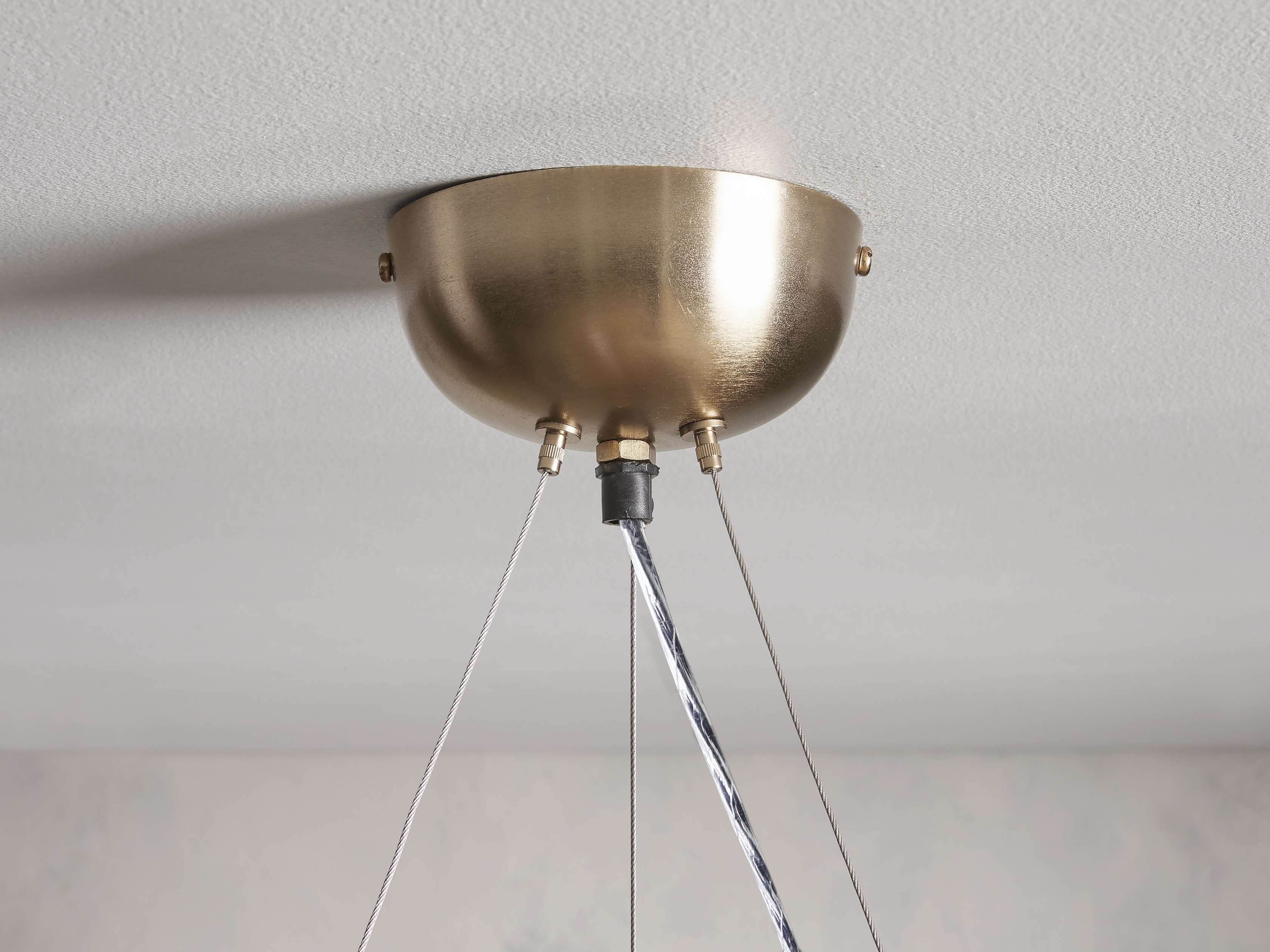 Jeunet Glass Globe Round Chandelier