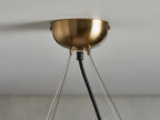 Jeunet Glass Globe Round Chandelier
