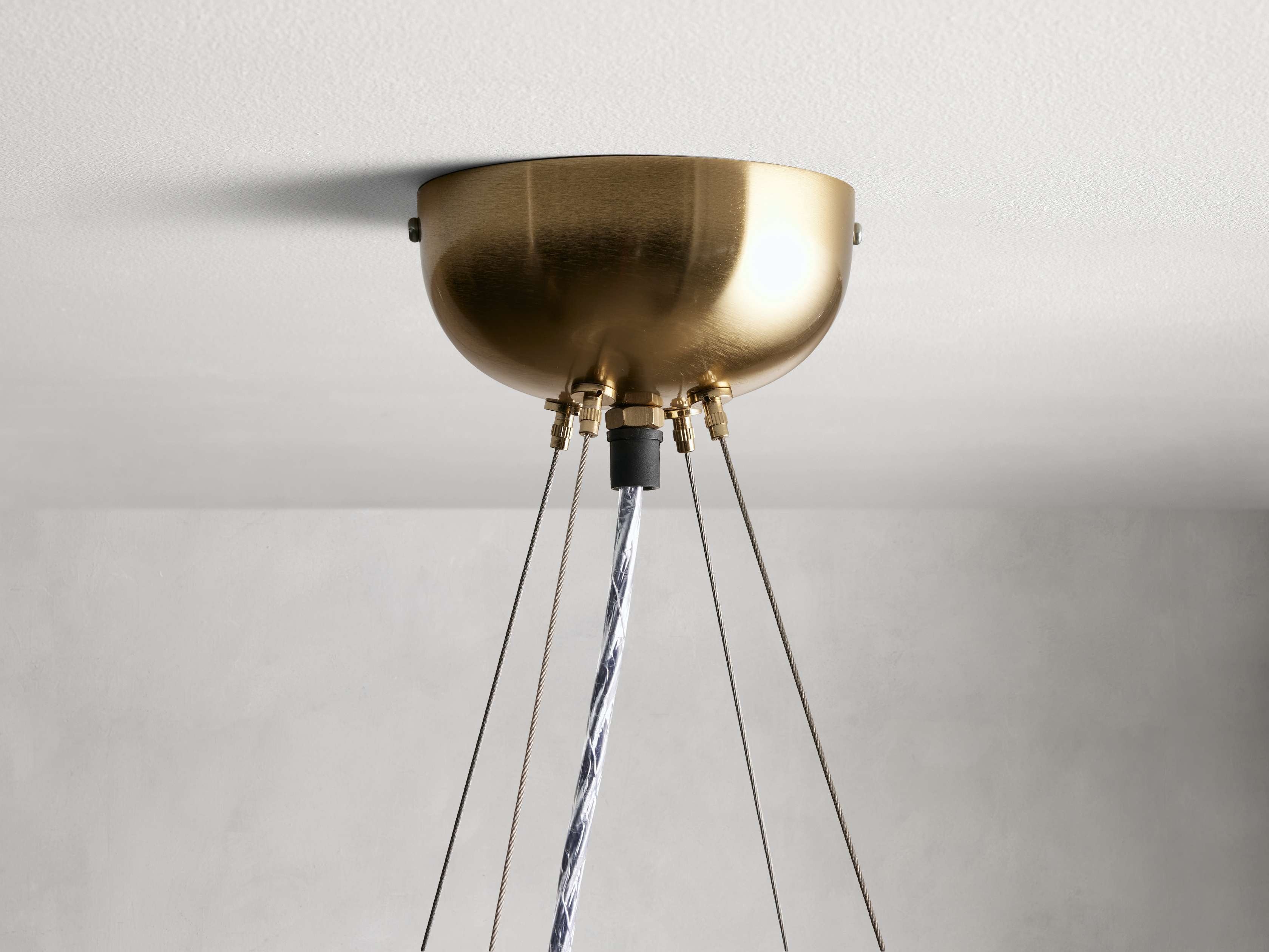 Jeunet Glass Globe Round Chandelier