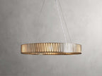 Jeunet Glass Globe Round Chandelier