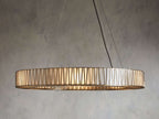 Jeunet Glass Globe Round Chandelier
