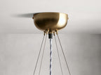 Jeunet Glass Globe Round Chandelier