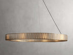 Jeunet Glass Globe Round Chandelier