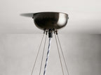 Jeunet Glass Globe Round Chandelier