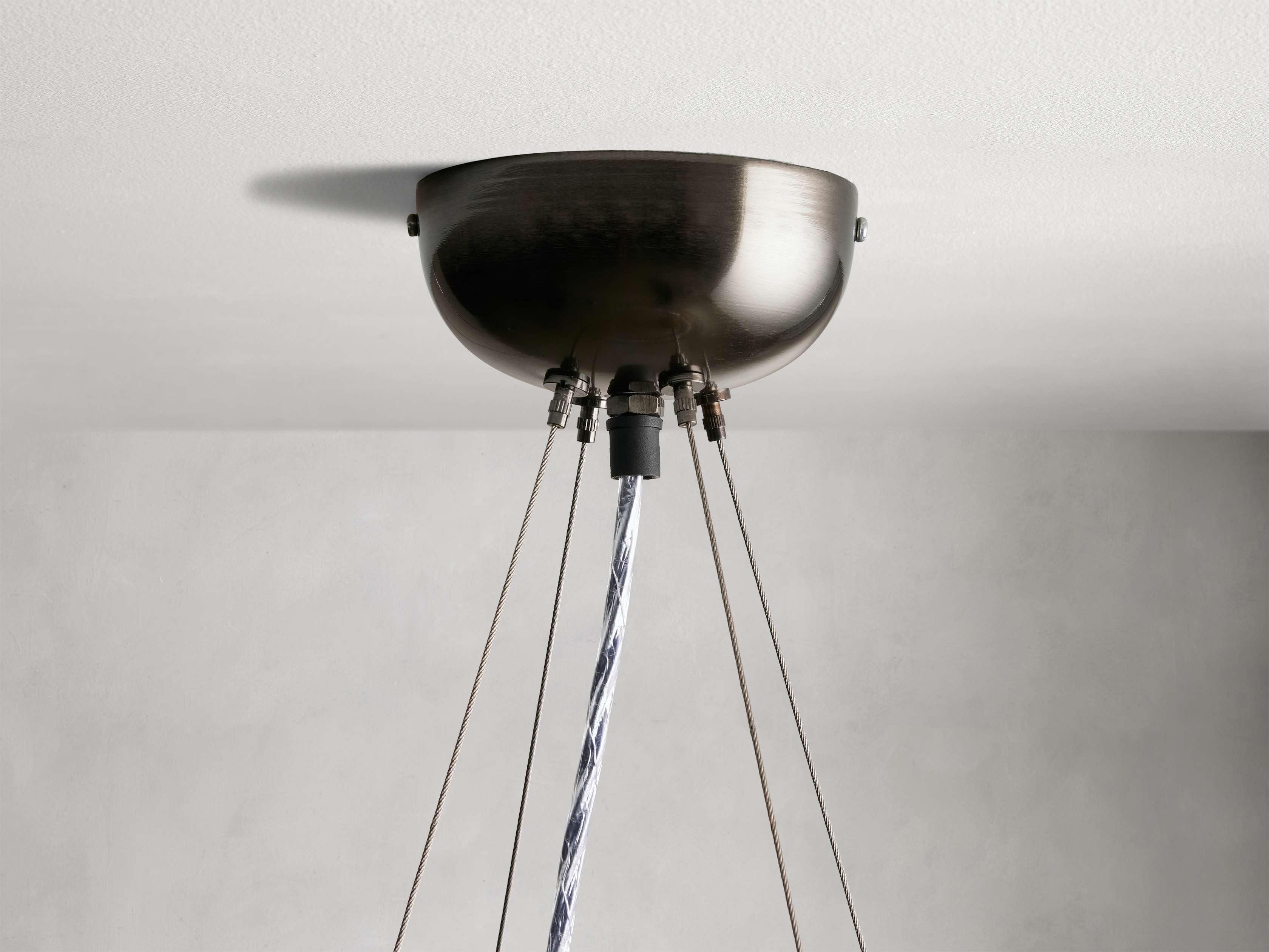 Jeunet Glass Globe Round Chandelier